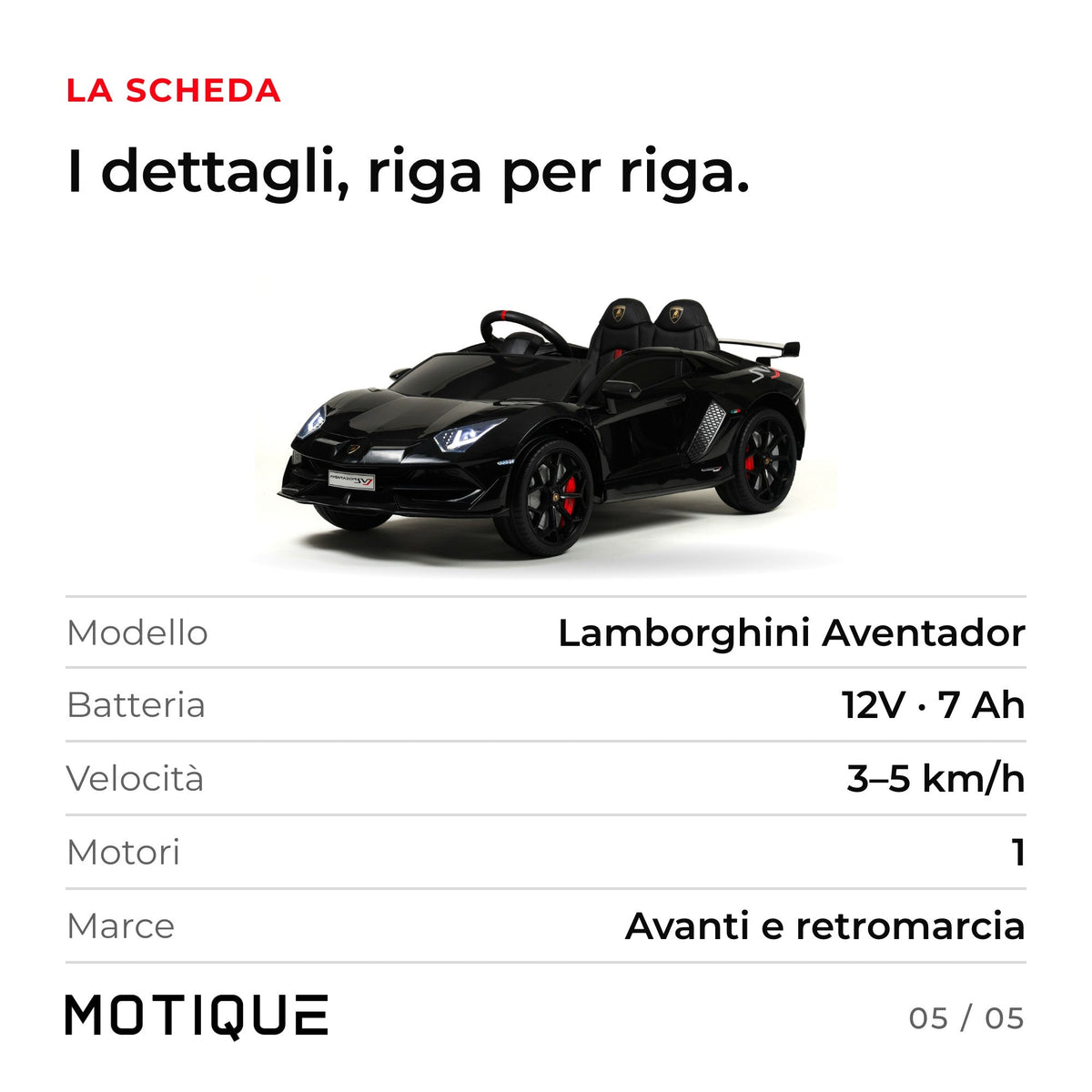 Lamborghini Aventador - infografica 5