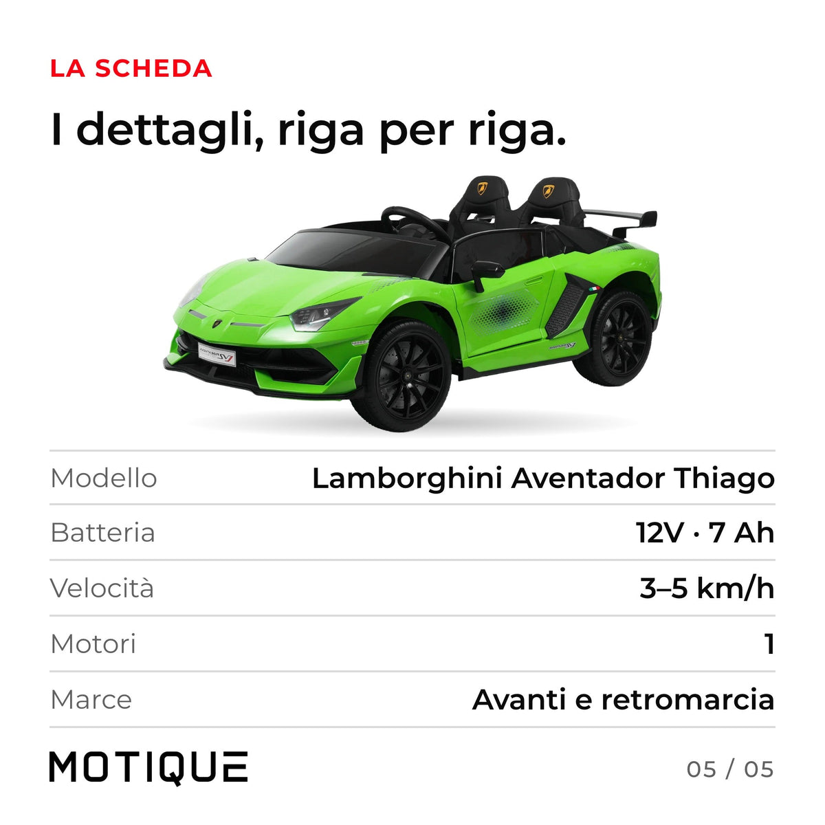 Lamborghini Aventador Thiago - infografica 5