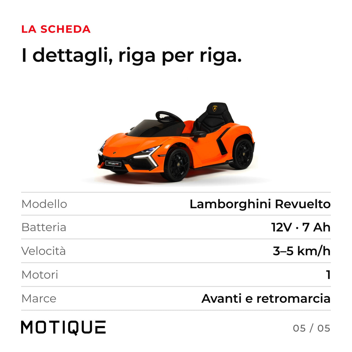 Lamborghini Revuelto - infografica 5