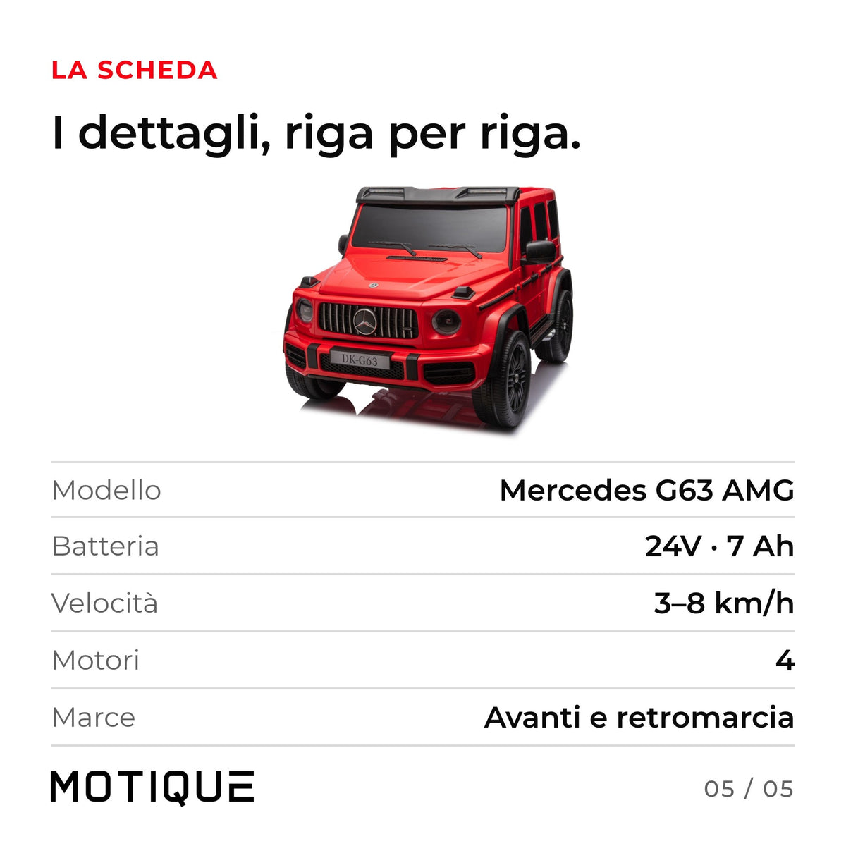 Mercedes G63 AMG - infografica 5