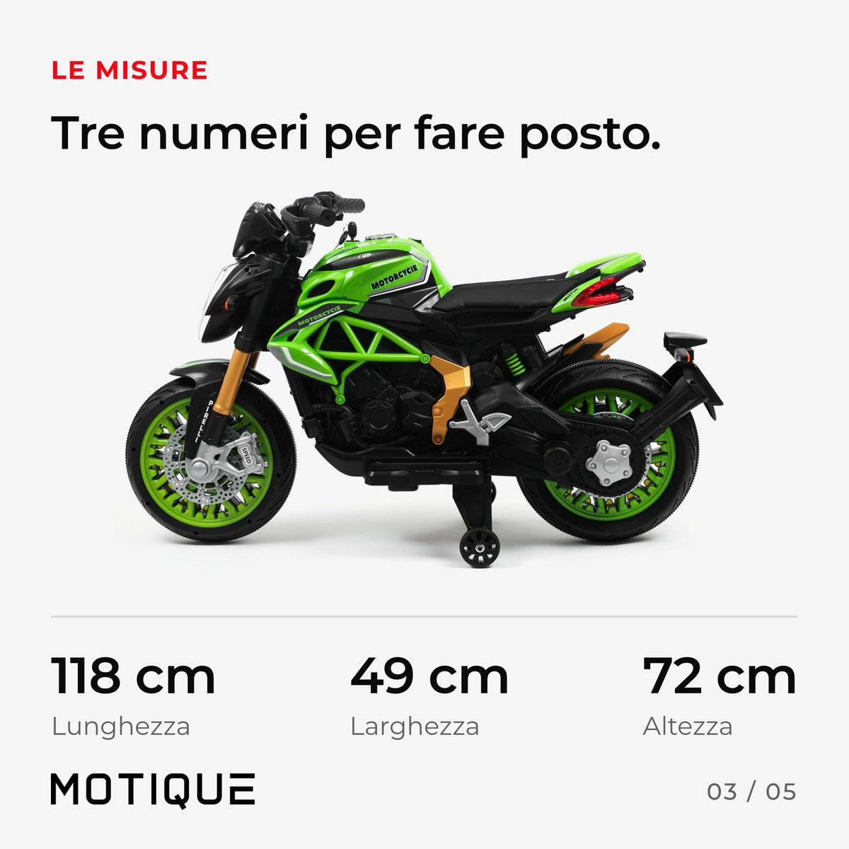 Moto da Pista Multiled - infografica 3