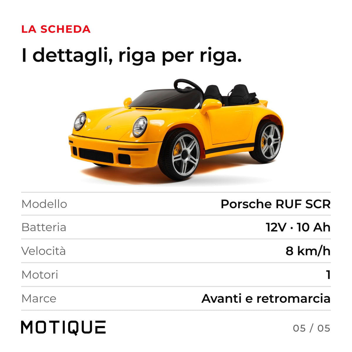 Porsche RUF SCR - infografica 5
