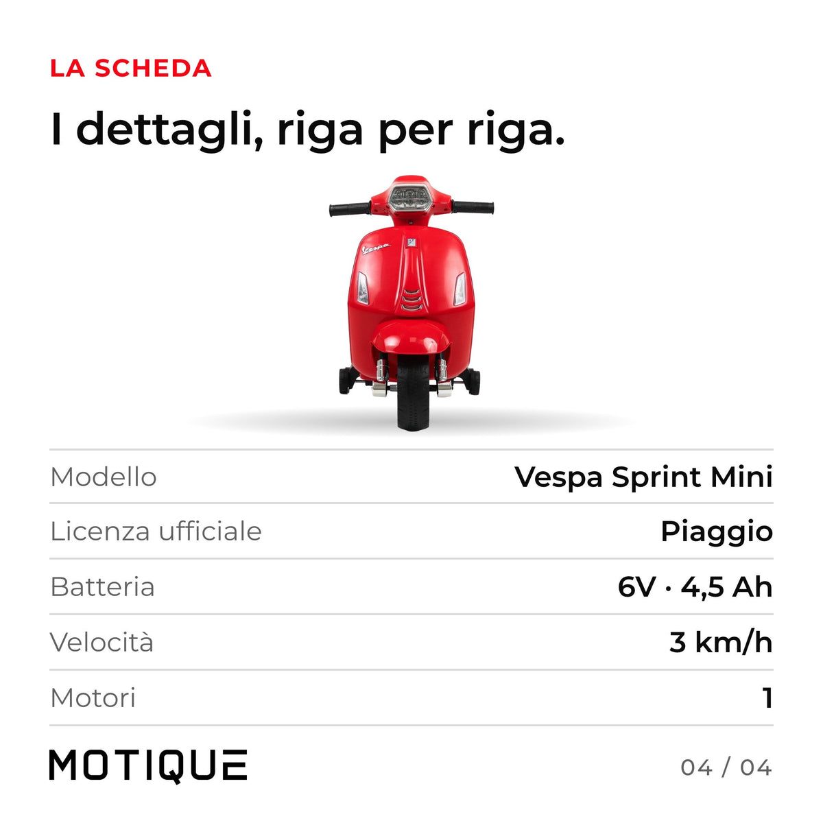 Vespa Sprint Mini - infografica 4