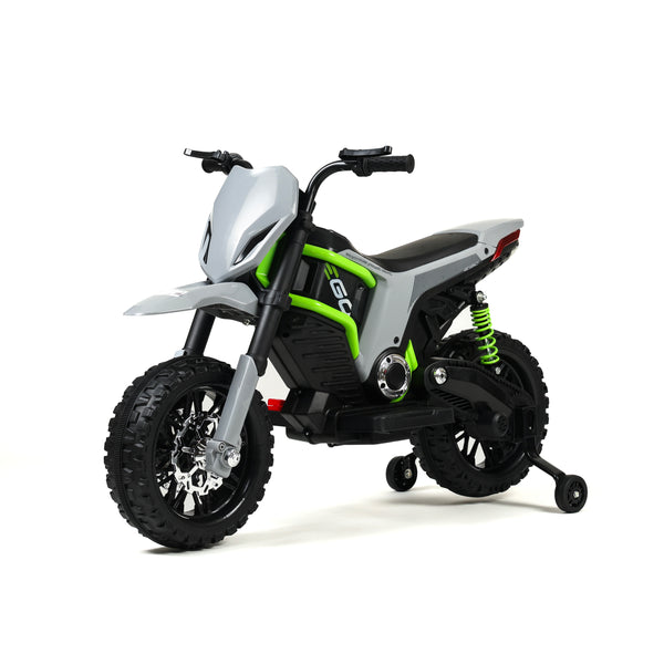 Elektro-Rennmotorrad für Kinder mit Stützrädern