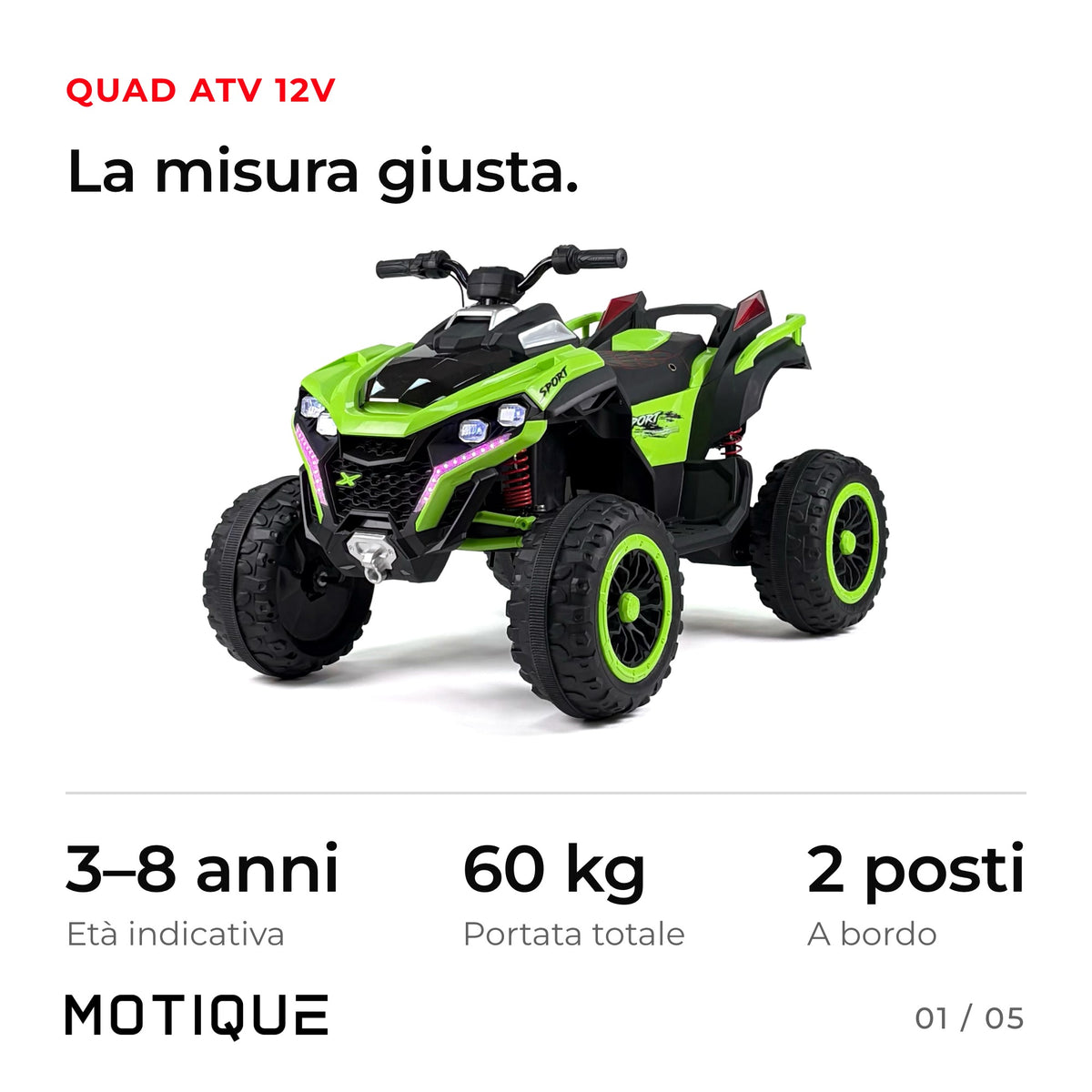 Quad ATV 12V - infografica 1