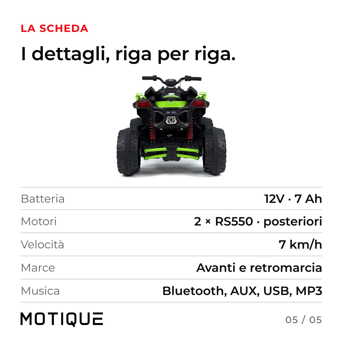 Quad ATV 12V - infografica 5