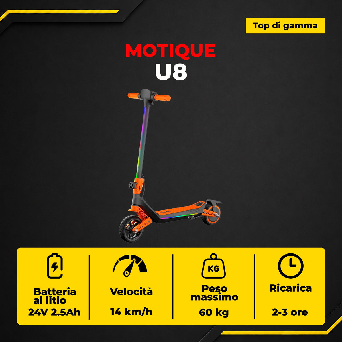Monopattino U8 - infografica 2