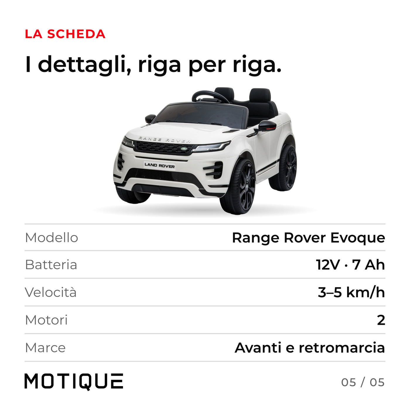 Range Rover Evoque - infografica 5